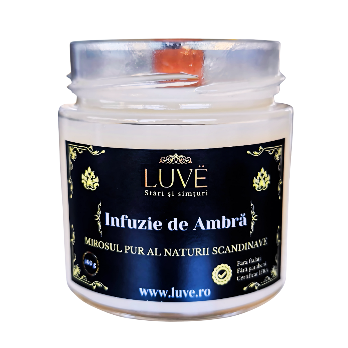 Infuzie de ambra lumnare parfumata
