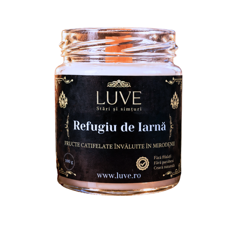 lumanare parfumata refugiu de iarna